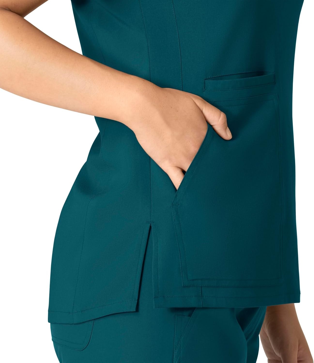 image:imageCarhartt Scrubs C12213 Womens Force Modern Fit Notch Neck Tunic TopCaribbean Blue