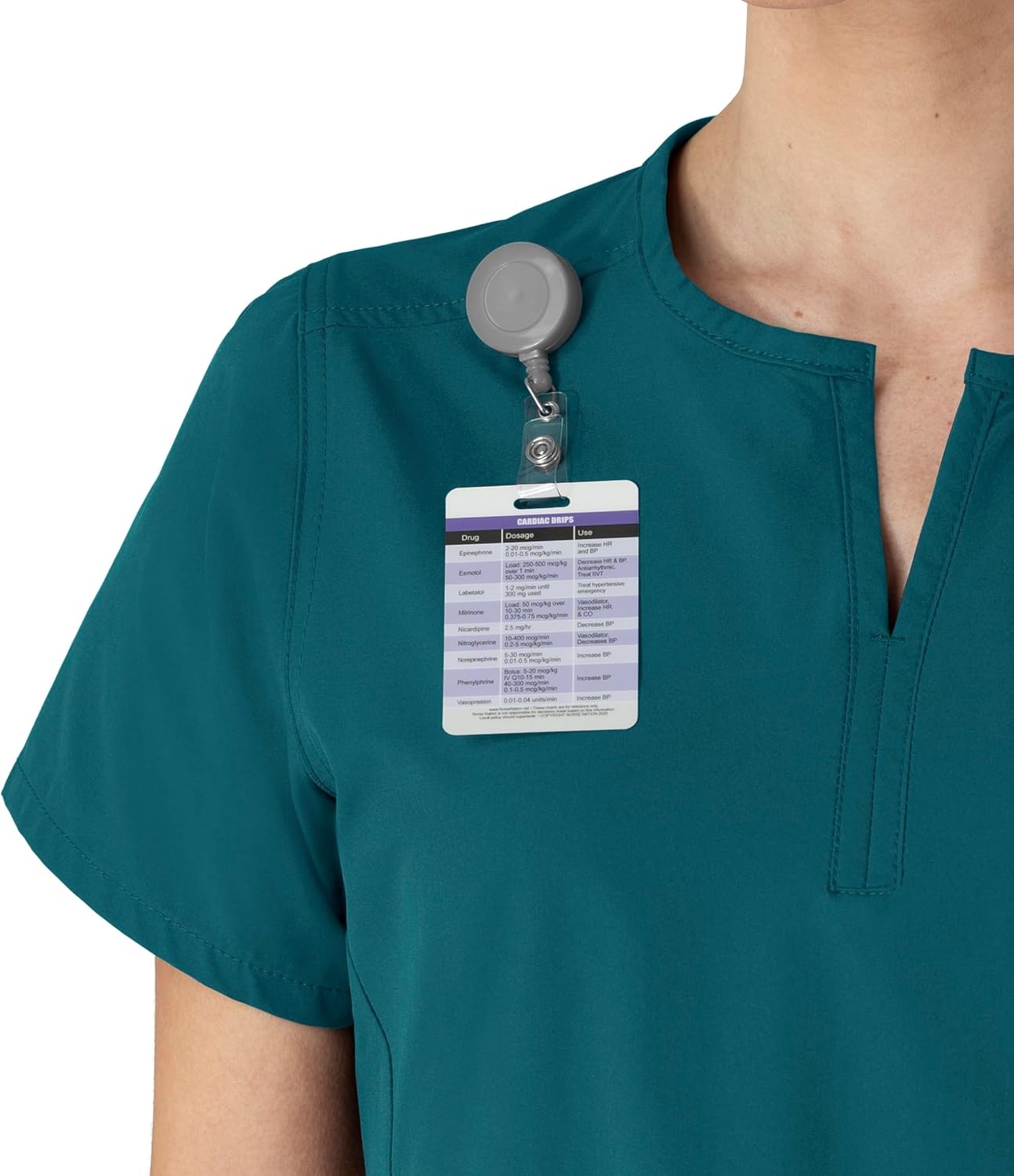 image:imageCarhartt Scrubs C12213 Womens Force Modern Fit Notch Neck Tunic TopCaribbean Blue