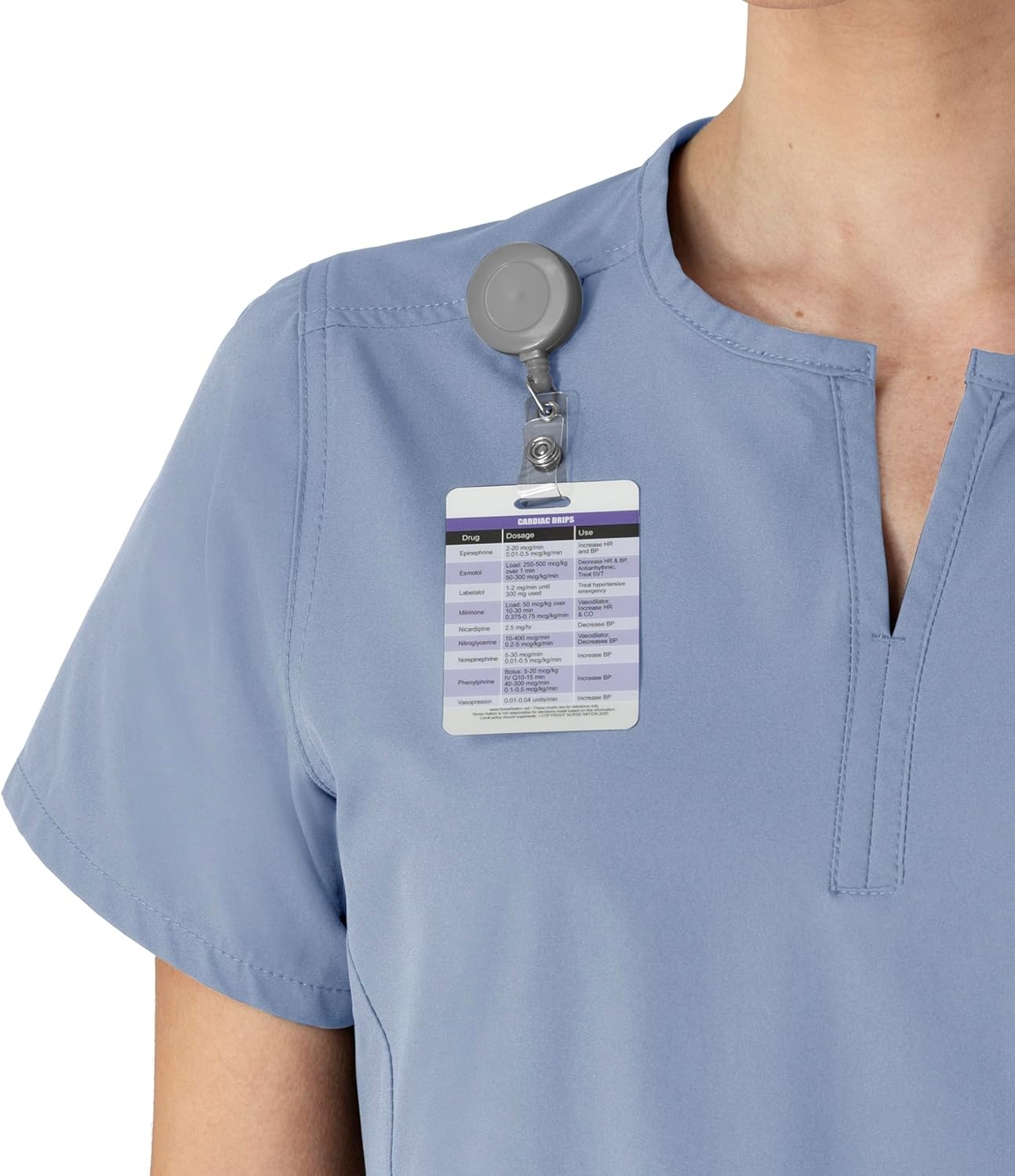 image:imageCarhartt Scrubs C12213 Womens Force Modern Fit Notch Neck Tunic TopCeil Blue