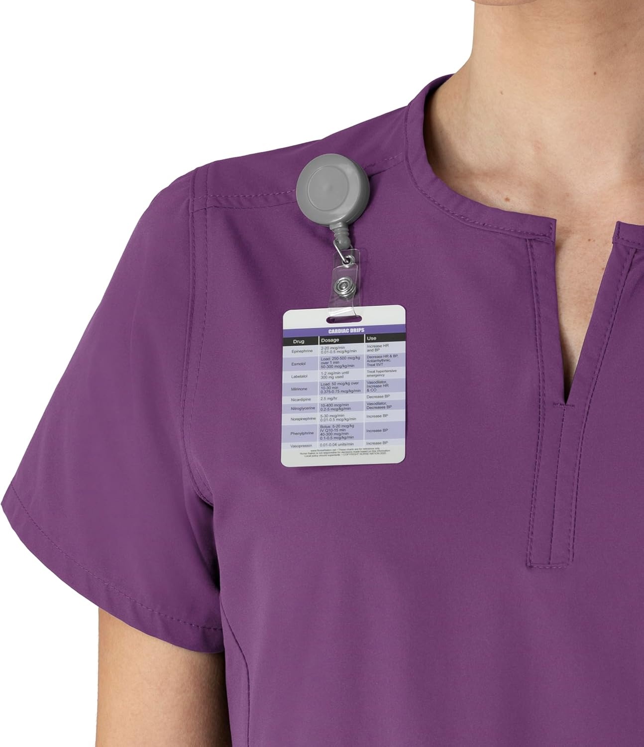 image:imageCarhartt Scrubs C12213 Womens Force Modern Fit Notch Neck Tunic TopEggplant