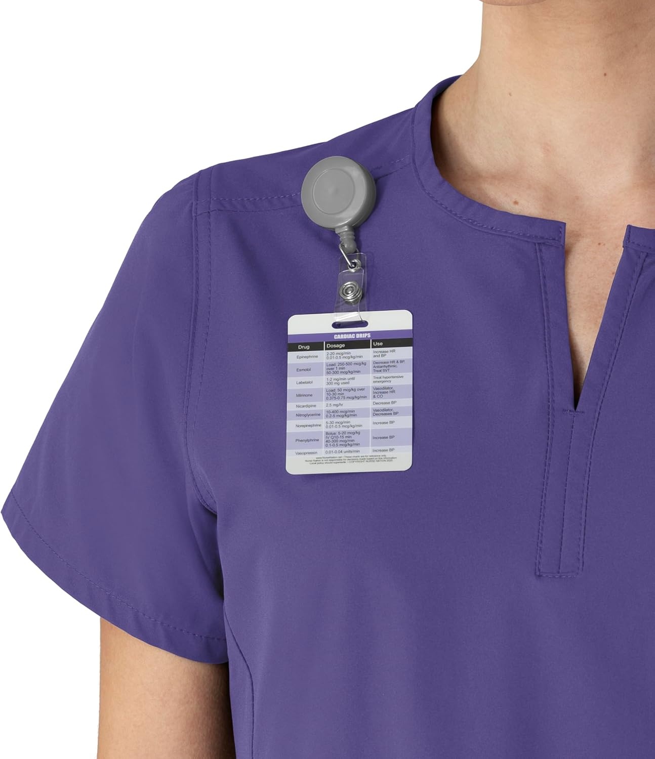 image:imageCarhartt Scrubs C12213 Womens Force Modern Fit Notch Neck Tunic TopGrape