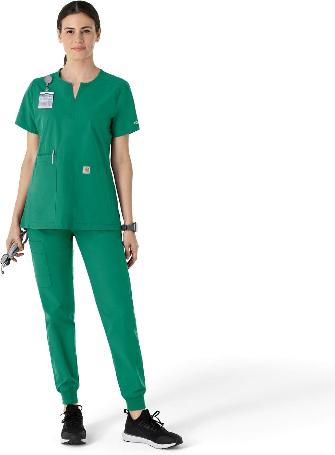 image:imageCarhartt Scrubs C12213 Womens Force Modern Fit Notch Neck Tunic TopHunter