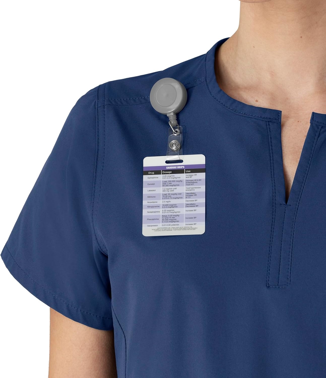 image:imageCarhartt Scrubs C12213 Womens Force Modern Fit Notch Neck Tunic TopNavy