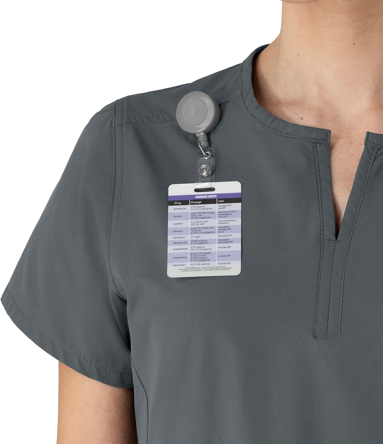 image:imageCarhartt Scrubs C12213 Womens Force Modern Fit Notch Neck Tunic TopPewter