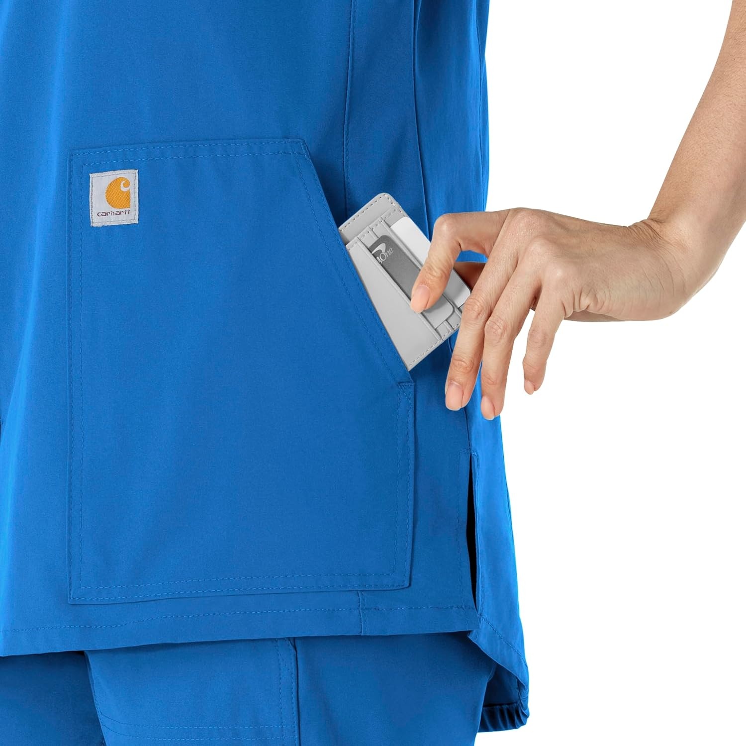 image:imageCarhartt Scrubs C12213 Womens Force Modern Fit Notch Neck Tunic TopRoyal