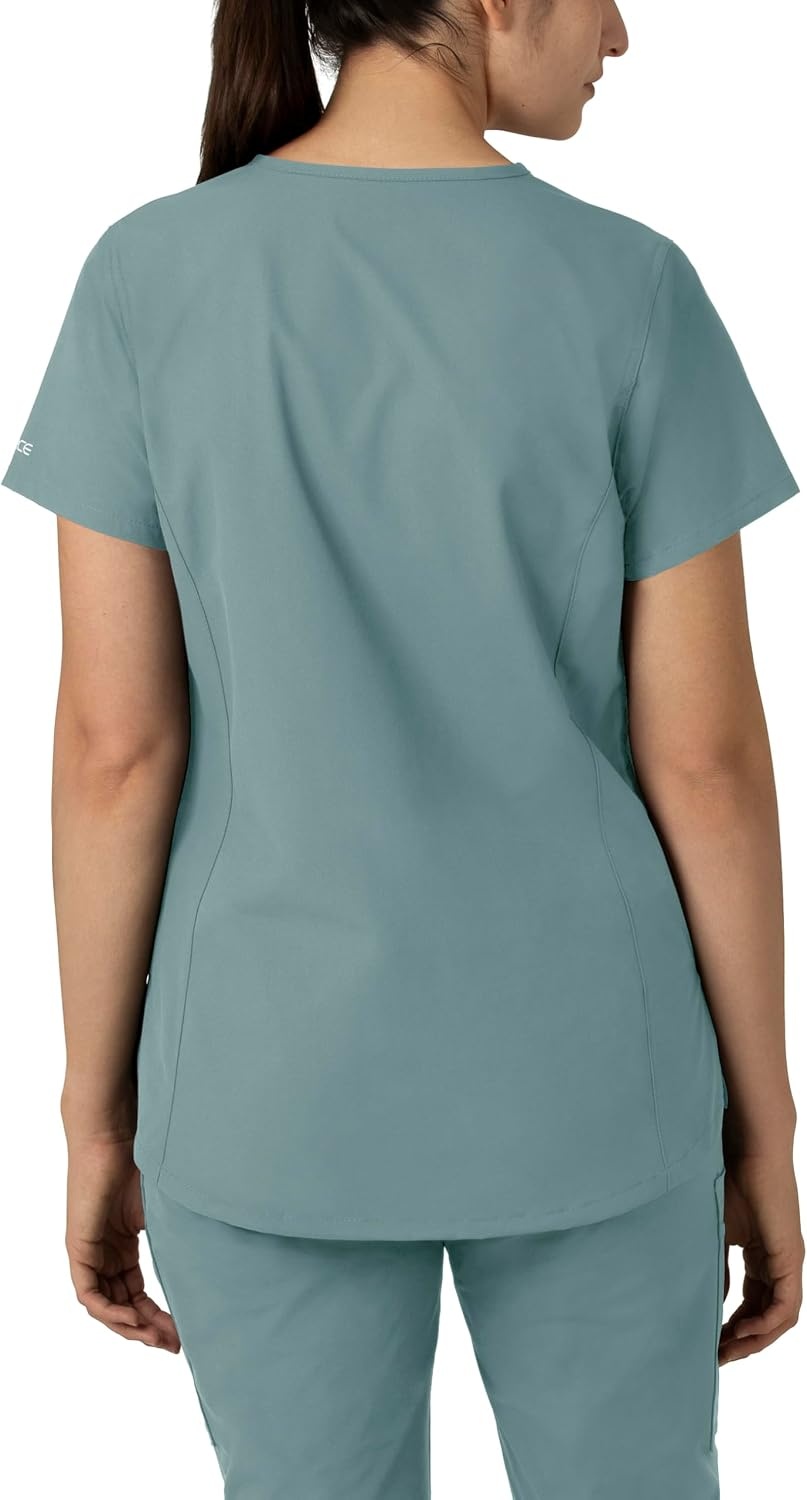 image:imageCarhartt Scrubs C12213 Womens Force Modern Fit Notch Neck Tunic TopSummer Blue