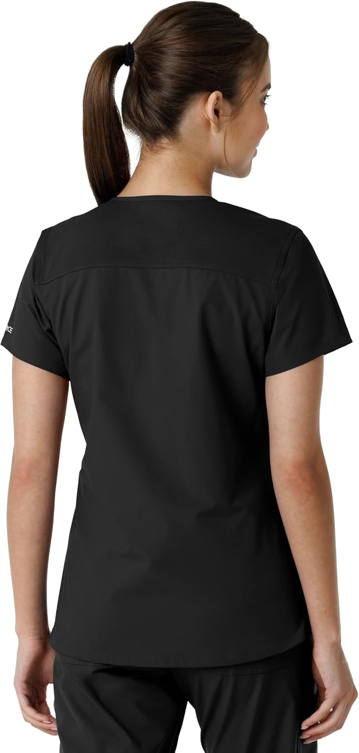 image:imageCarhartt Scrubs C12313 Womens Force Essentials Modern Fit VNeck TopBlack