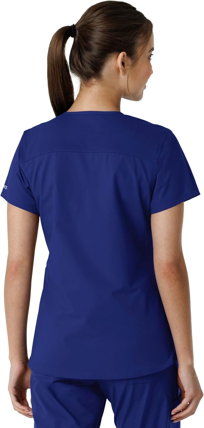 image:imageCarhartt Scrubs C12313 Womens Force Essentials Modern Fit VNeck TopGalaxy Blue