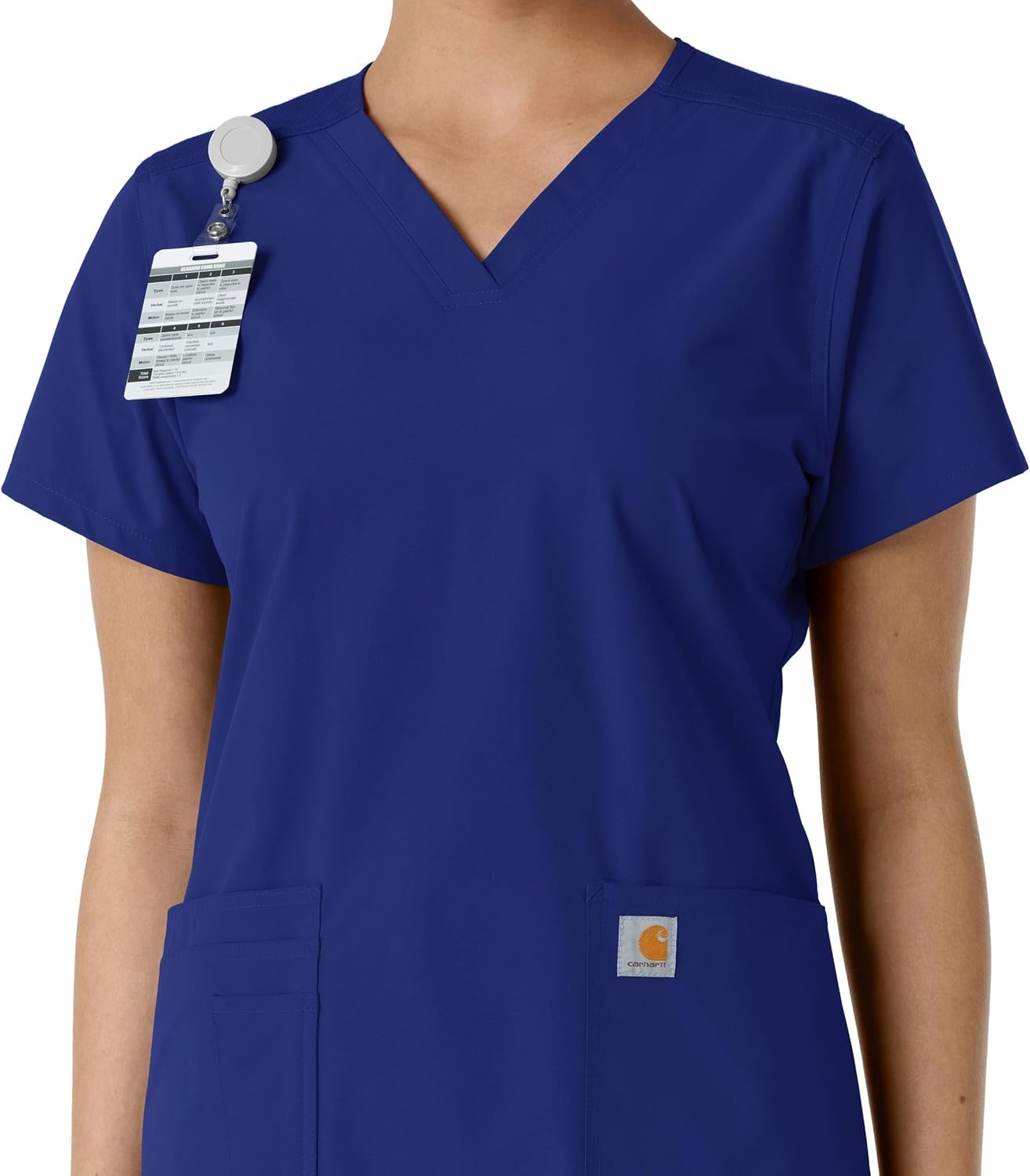 image:imageCarhartt Scrubs C12313 Womens Force Essentials Modern Fit VNeck TopGalaxy Blue
