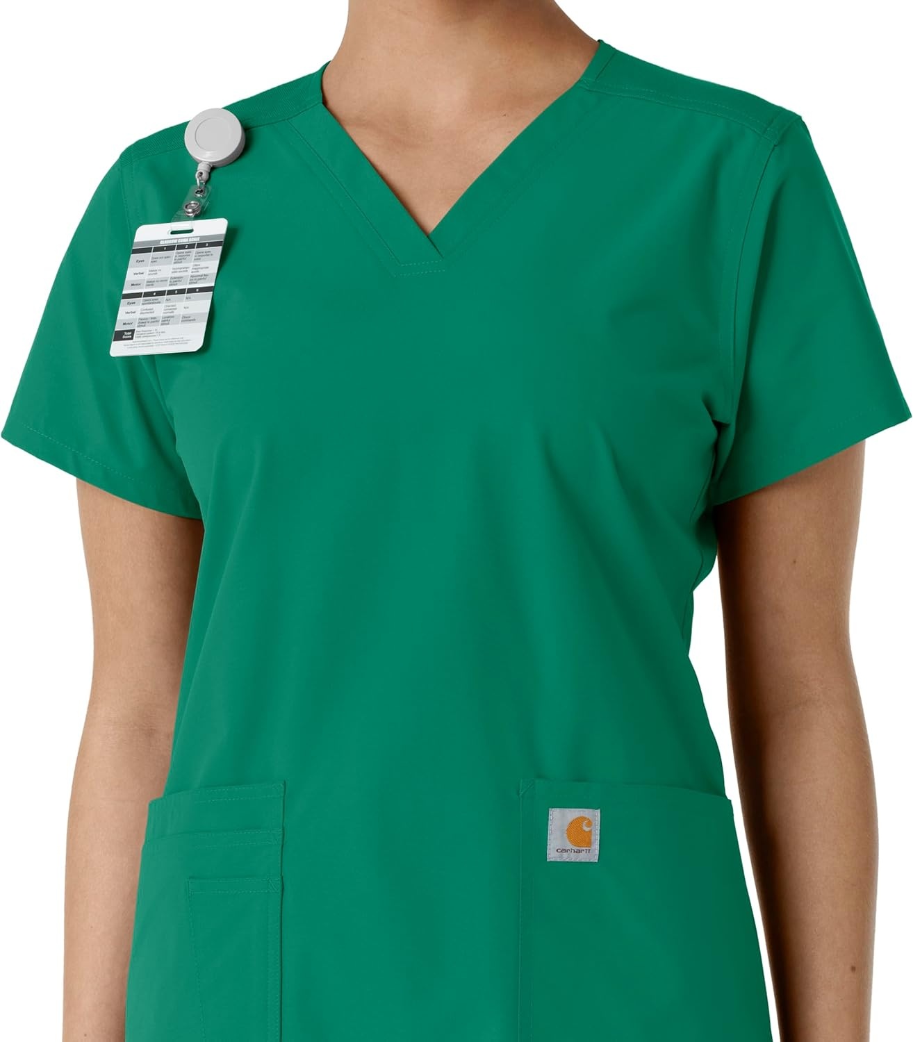 image:imageCarhartt Scrubs C12313 Womens Force Essentials Modern Fit VNeck TopHunter