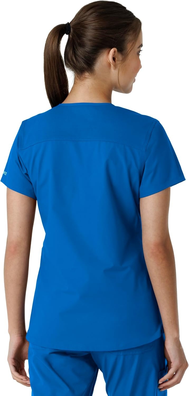 image:imageCarhartt Scrubs C12313 Womens Force Essentials Modern Fit VNeck TopRoyal