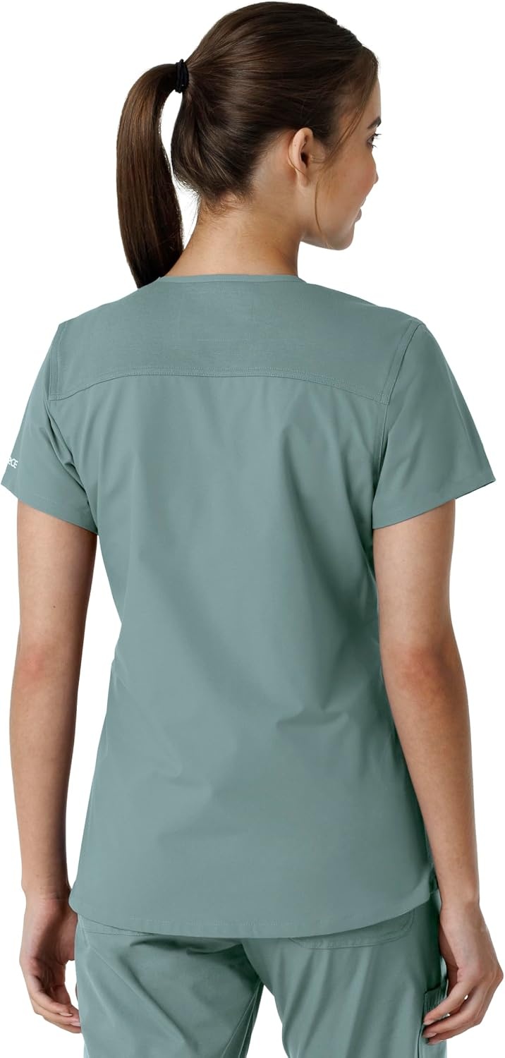 image:imageCarhartt Scrubs C12313 Womens Force Essentials Modern Fit VNeck TopSummer Blue