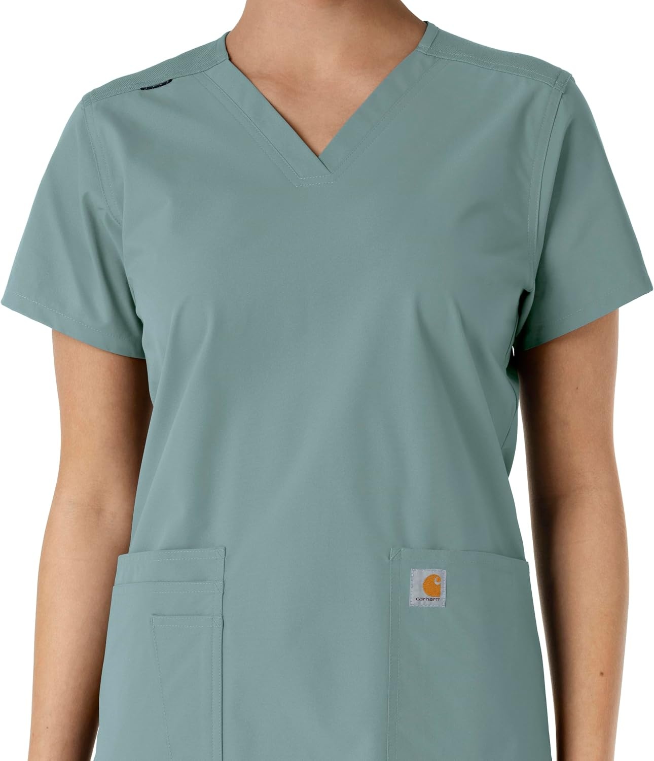 image:imageCarhartt Scrubs C12313 Womens Force Essentials Modern Fit VNeck TopSummer Blue
