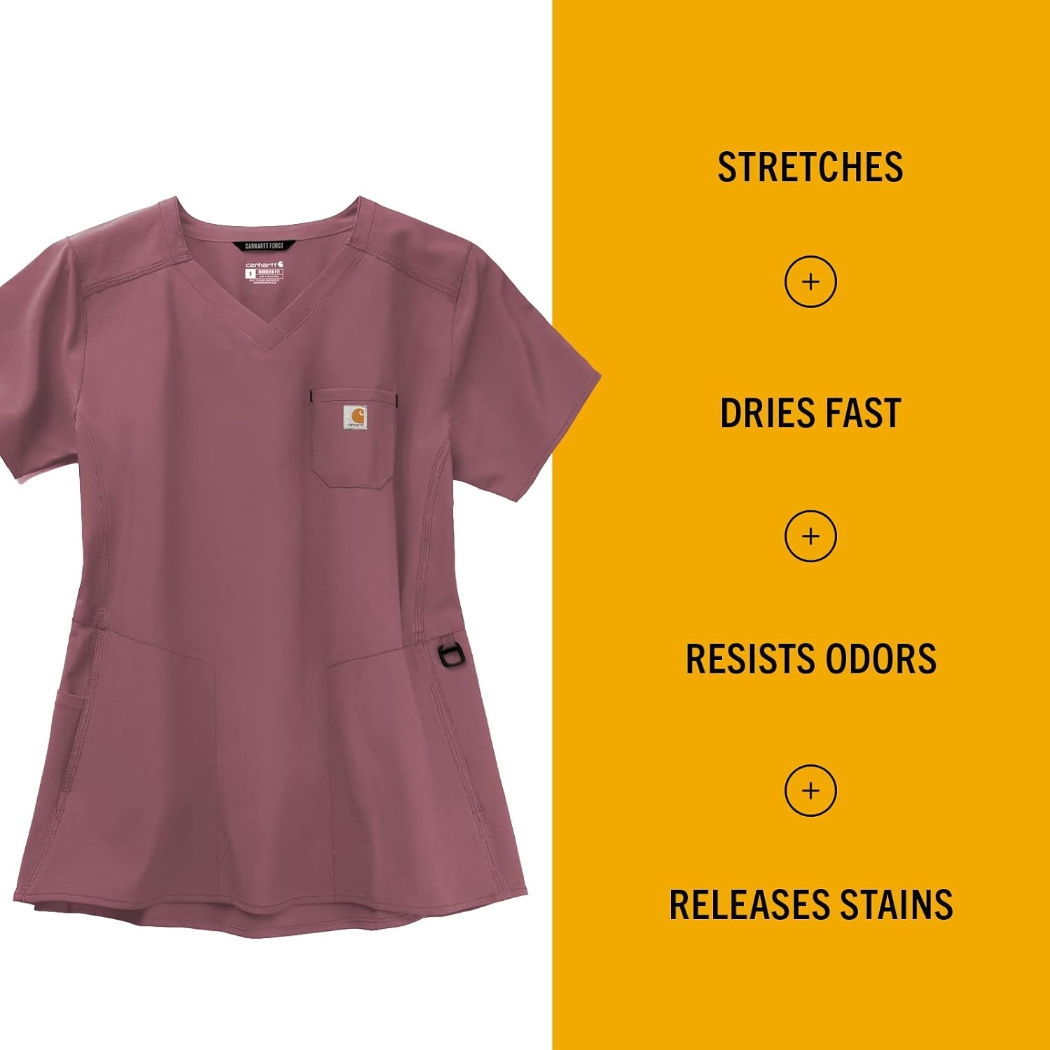 image:imageCarhartt Scrubs C12610 Womens Force CrossFlex Modern Fit Chest PockeAmethyst