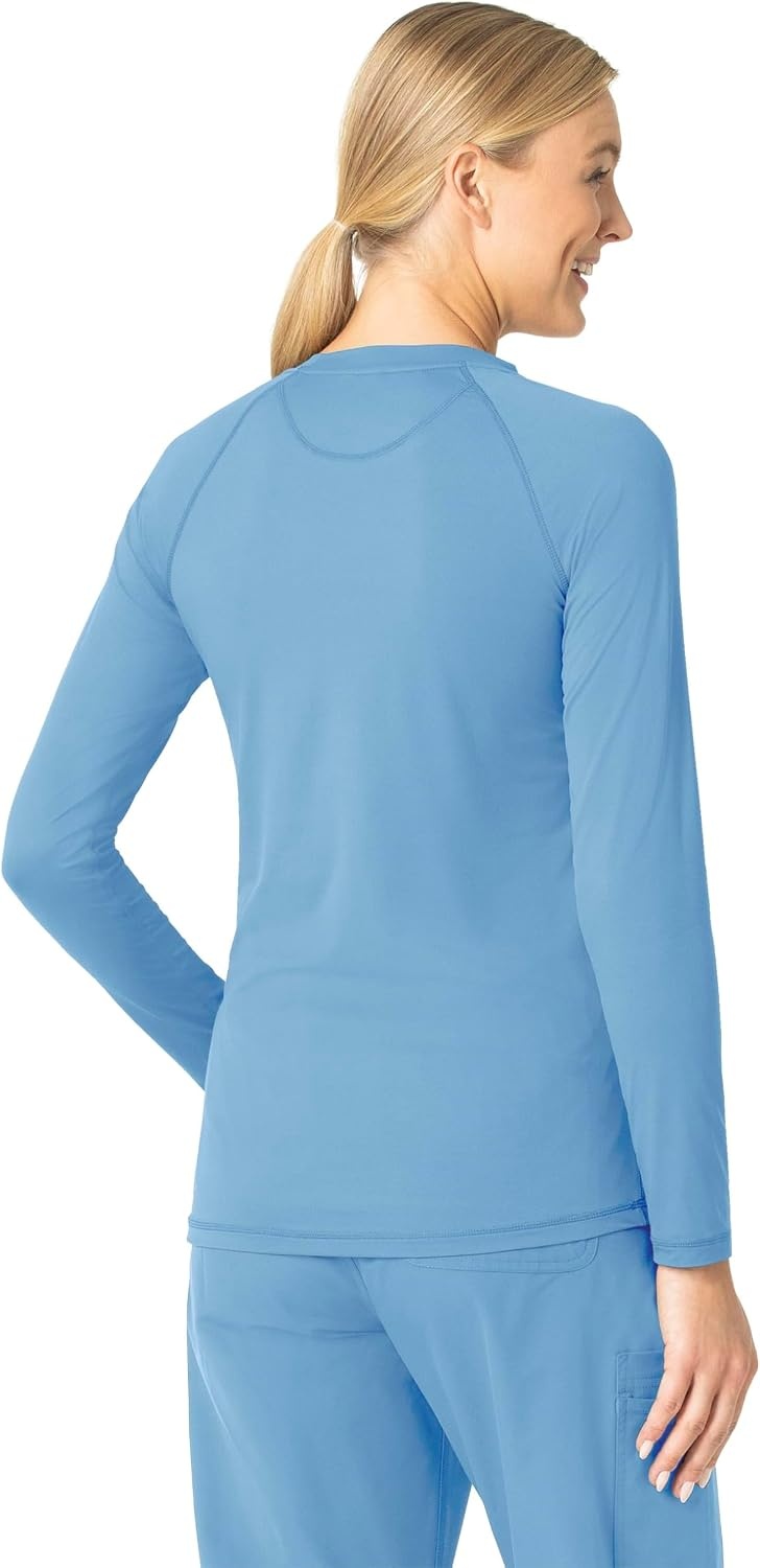 image:imageCarhartt Scrubs C31002 Womens Force Modern Fit Long Sleeve TeeAzure Blue