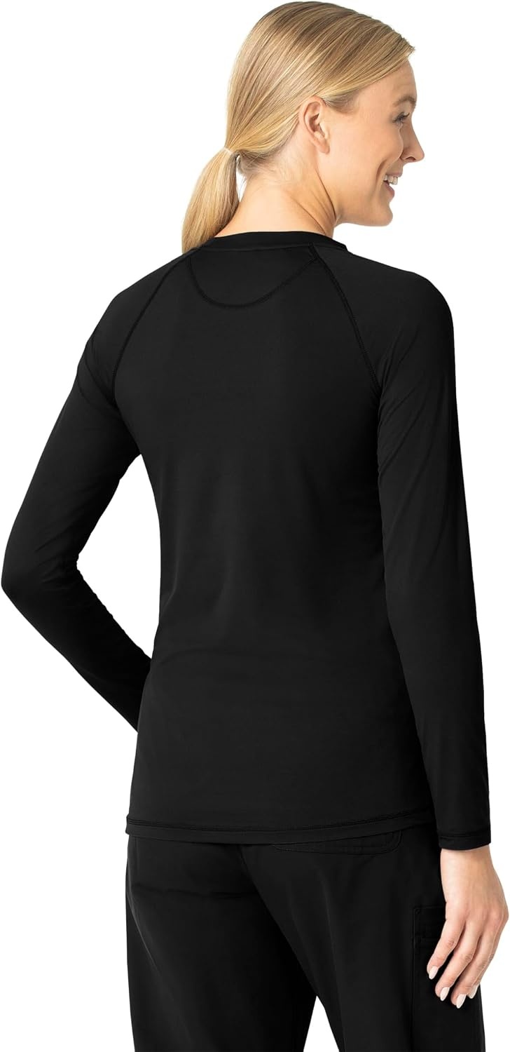 image:imageCarhartt Scrubs C31002 Womens Force Modern Fit Long Sleeve TeeBlack