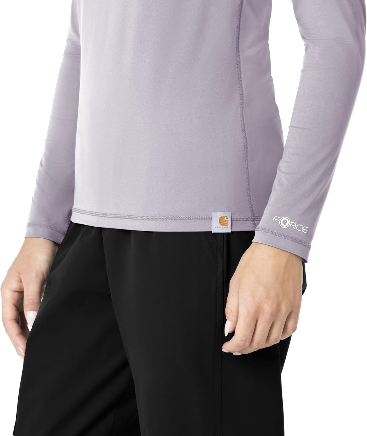 image:imageCarhartt Scrubs C31002 Womens Force Modern Fit Long Sleeve TeeMica