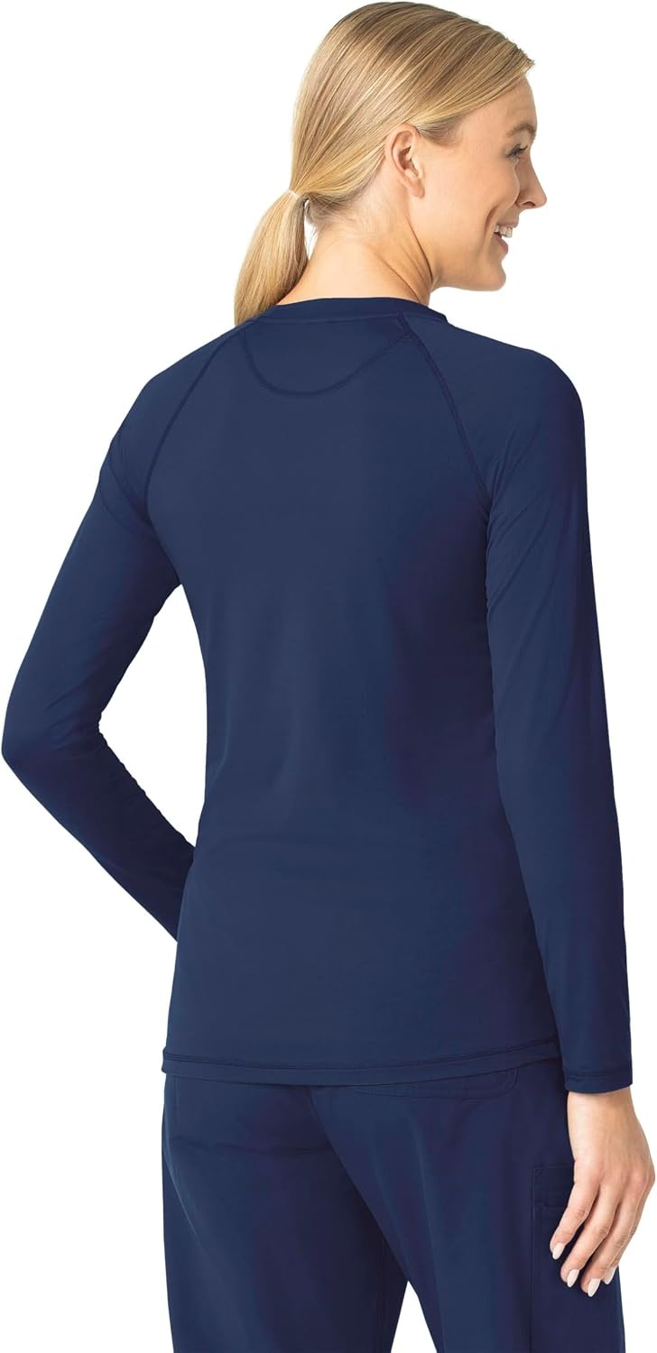 image:imageCarhartt Scrubs C31002 Womens Force Modern Fit Long Sleeve TeeNavy