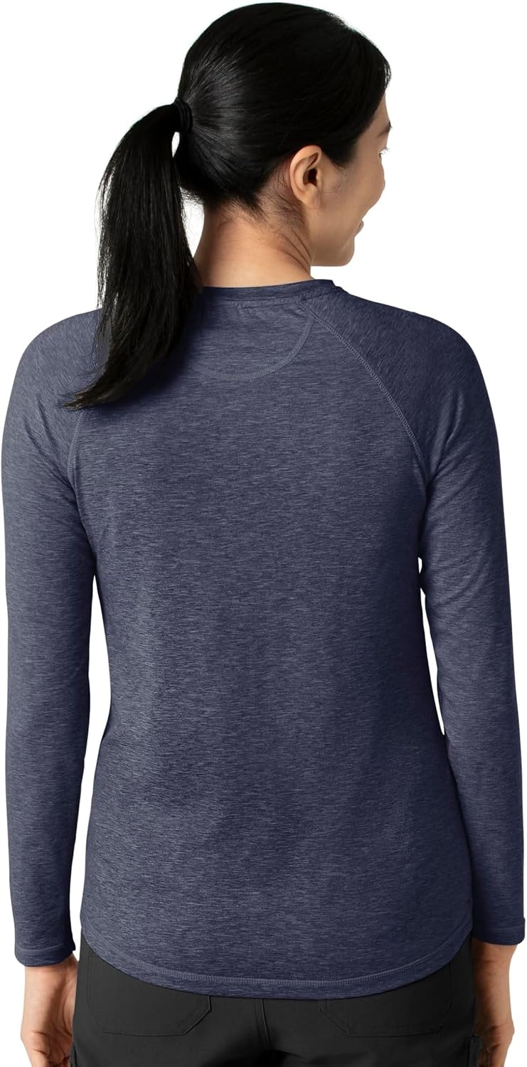 image:imageCarhartt Scrubs C31002 Womens Force Modern Fit Long Sleeve TeeNavy Heather