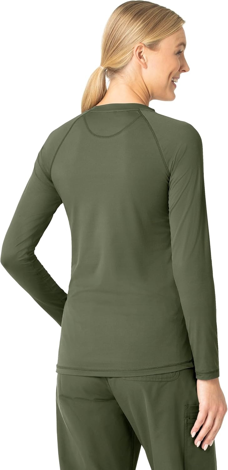 image:imageCarhartt Scrubs C31002 Womens Force Modern Fit Long Sleeve TeeOlive
