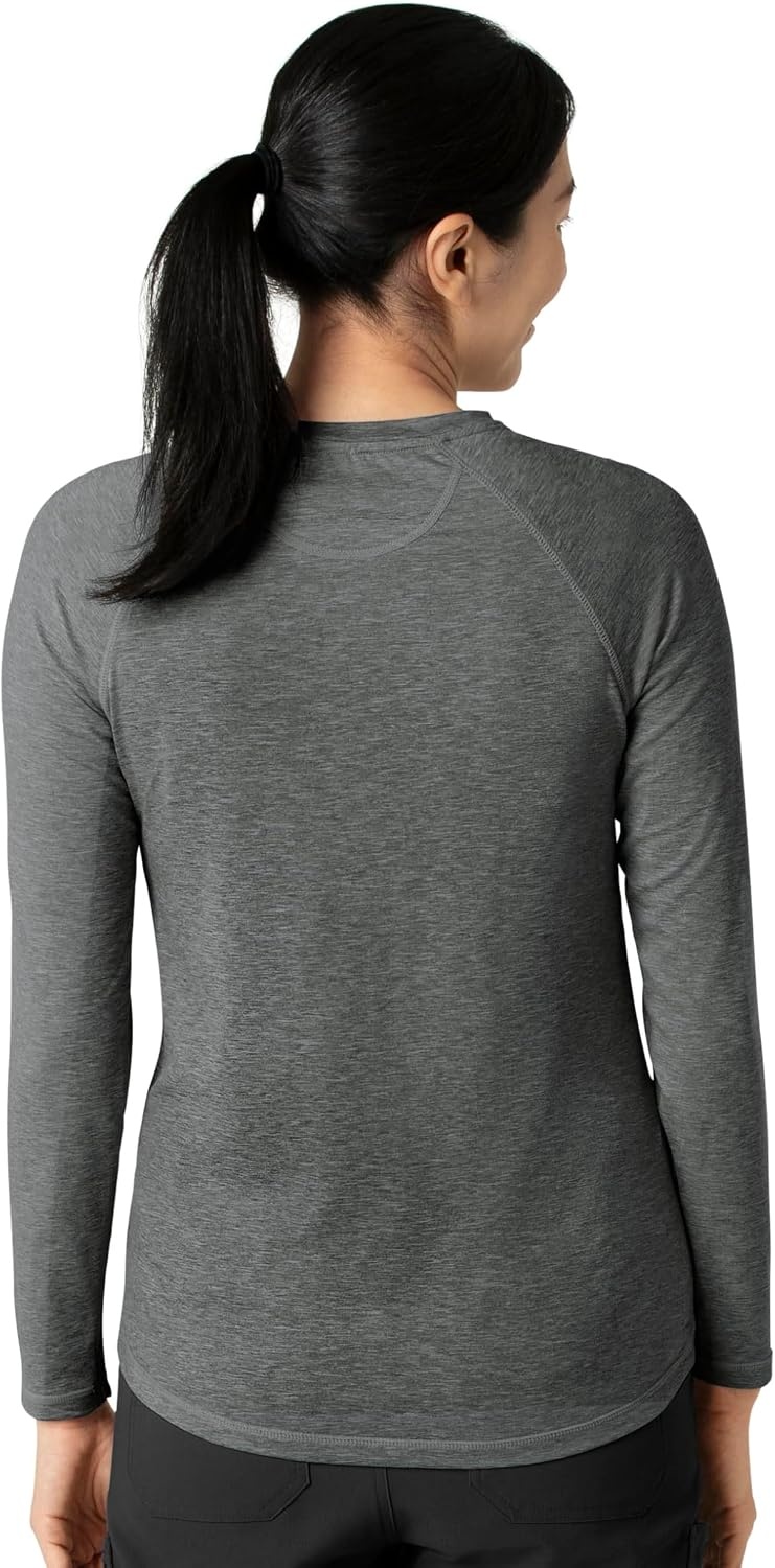 image:imageCarhartt Scrubs C31002 Womens Force Modern Fit Long Sleeve TeePewter Heather