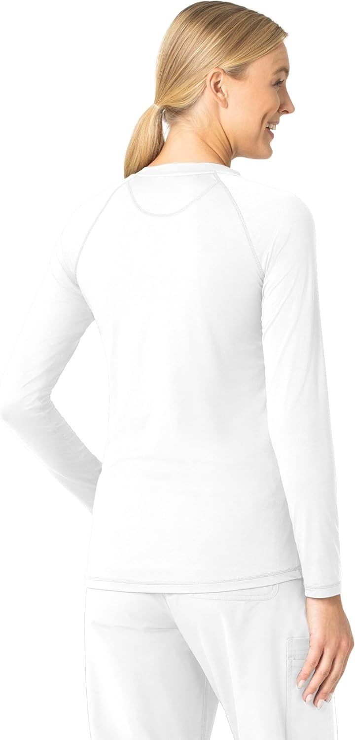 image:imageCarhartt Scrubs C31002 Womens Force Modern Fit Long Sleeve TeeWhite