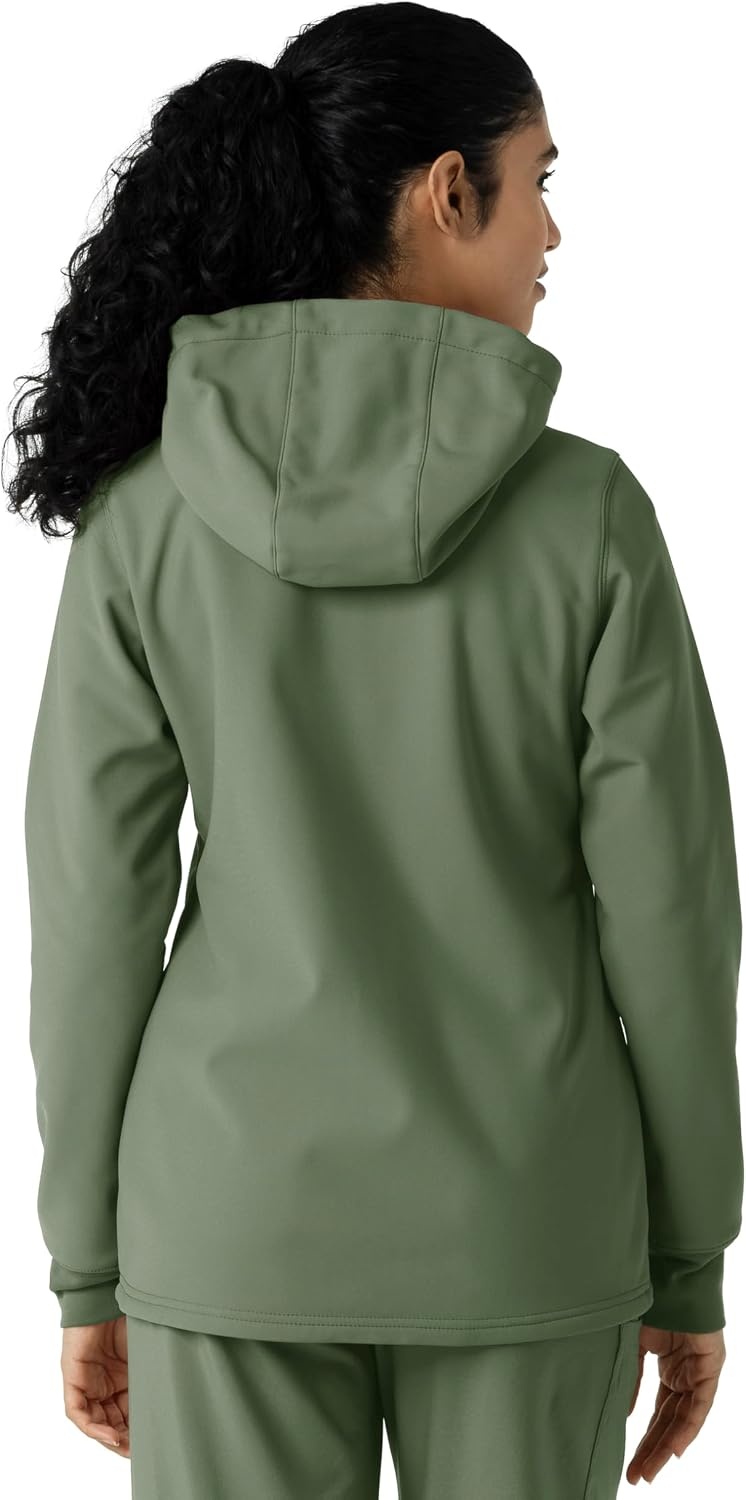 image:imageCarhartt Scrubs C85023 Womens Rugged Flex Modern Fit Bonded Fleece HoOlive