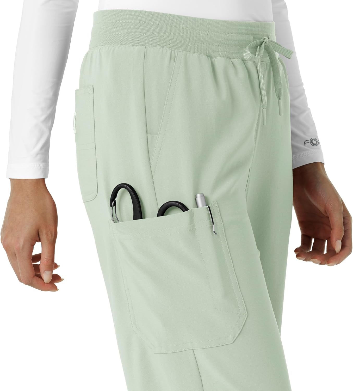 image:imageCarhartt Scrubs for Women Force CrossFlex Boot Cut Pants with 6 PocketsBig Sky