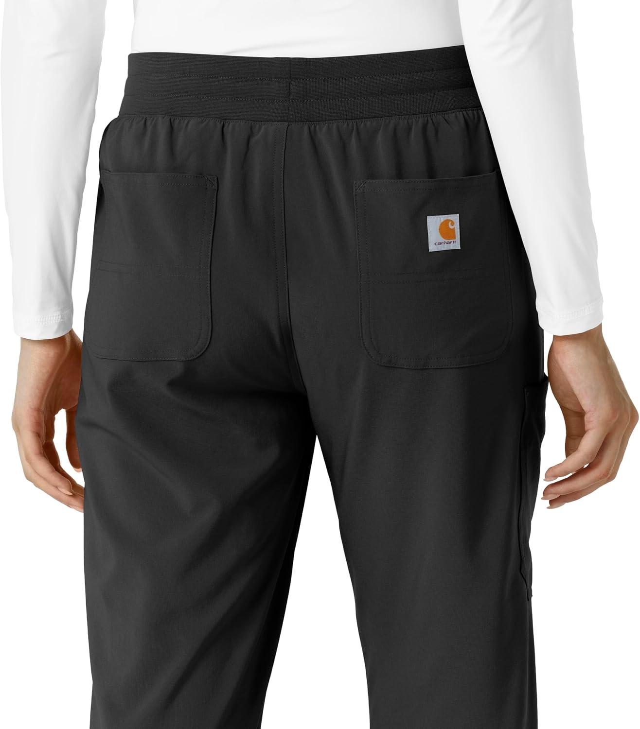 image:imageCarhartt Scrubs for Women Force CrossFlex Boot Cut Pants with 6 PocketsBlack