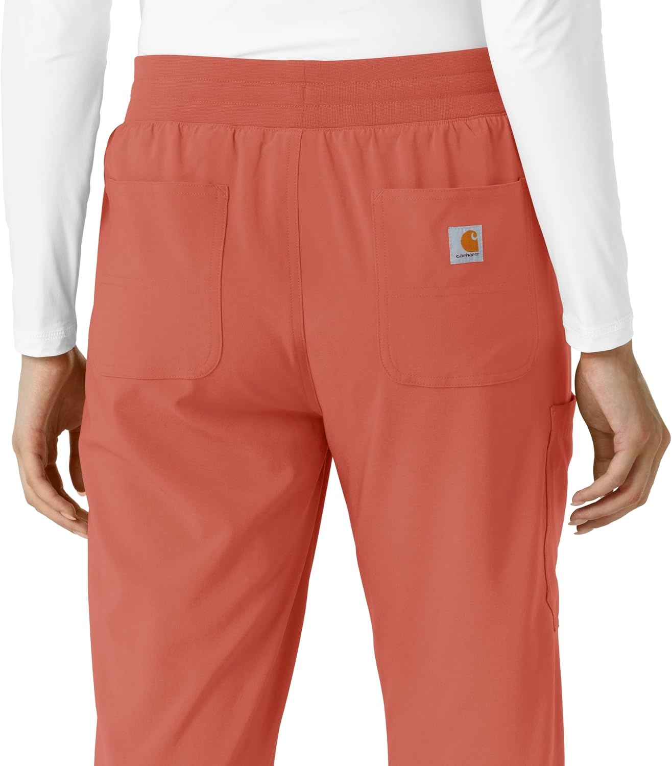 image:imageCarhartt Scrubs for Women Force CrossFlex Boot Cut Pants with 6 PocketsDusty Cedar