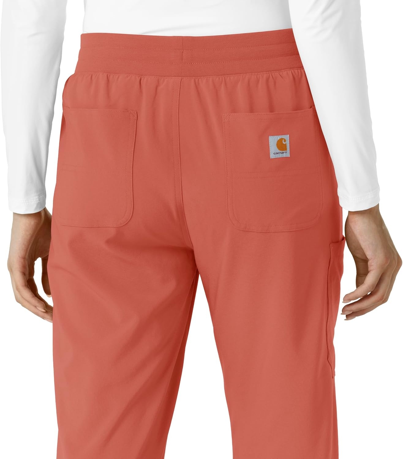 image:imageCarhartt Scrubs for Women Force CrossFlex Boot Cut Pants with 6 PocketsDusty Cedar