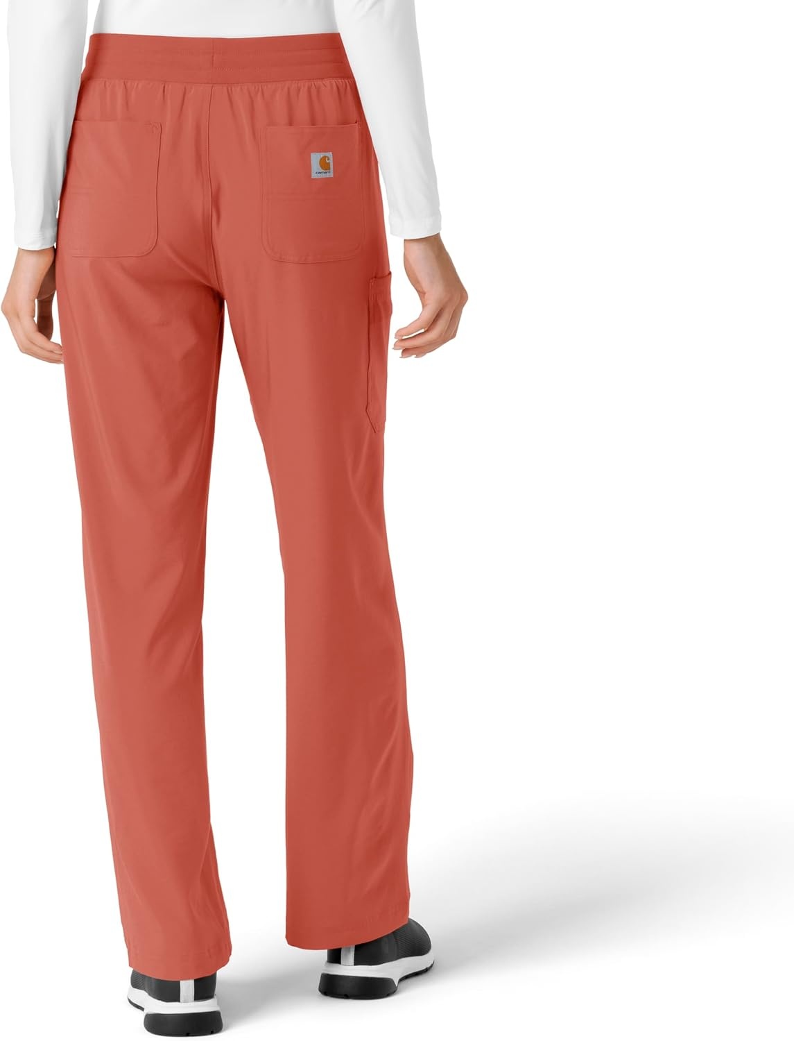 image:imageCarhartt Scrubs for Women Force CrossFlex Boot Cut Pants with 6 PocketsDusty Cedar