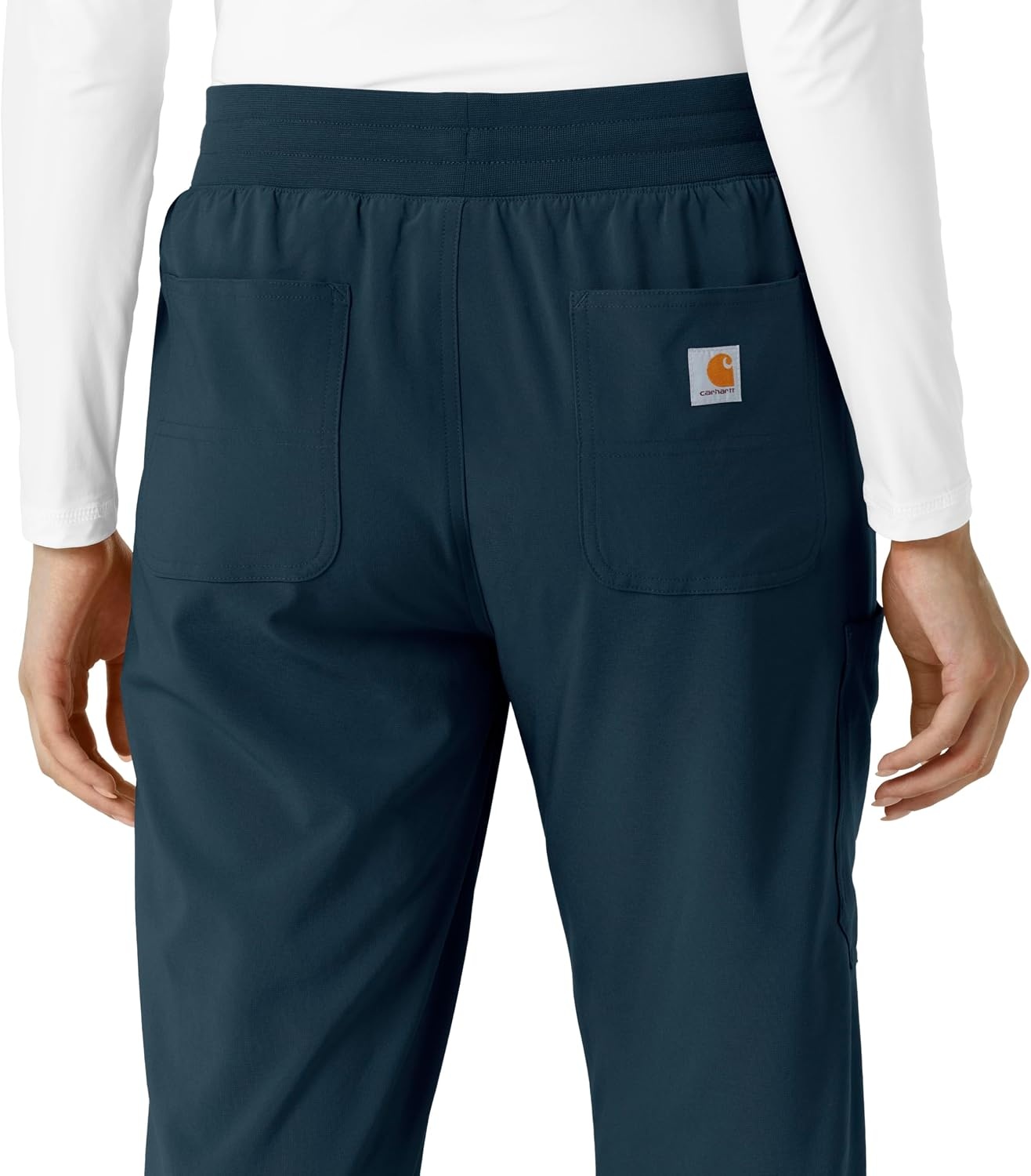 image:imageCarhartt Scrubs for Women Force CrossFlex Boot Cut Pants with 6 PocketsNavy