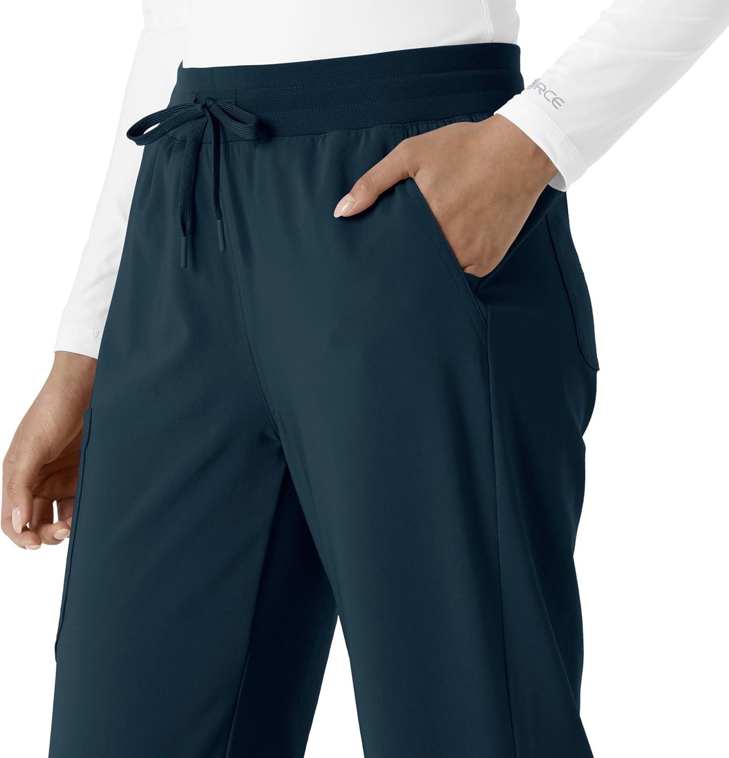 image:imageCarhartt Scrubs for Women Force CrossFlex Boot Cut Pants with 6 PocketsNavy