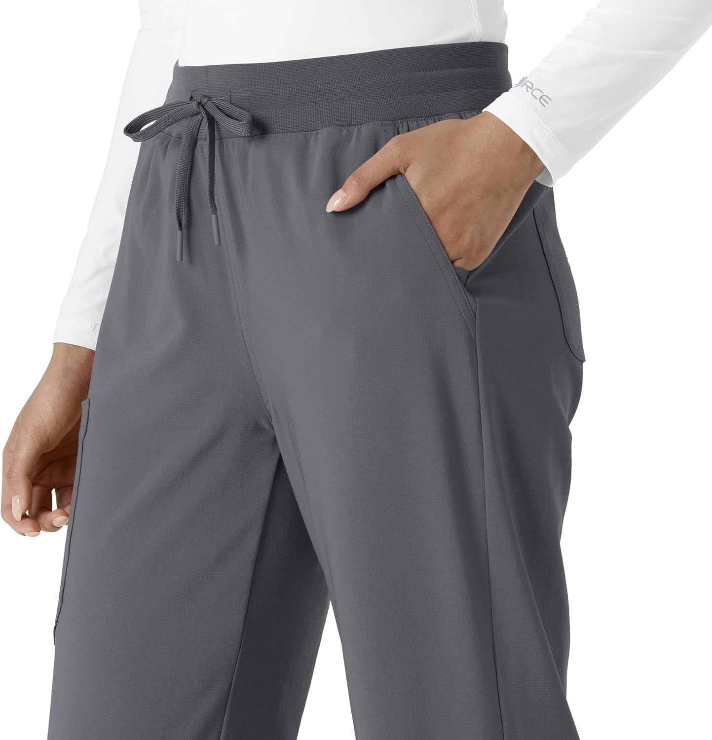 image:imageCarhartt Scrubs for Women Force CrossFlex Boot Cut Pants with 6 PocketsPewter
