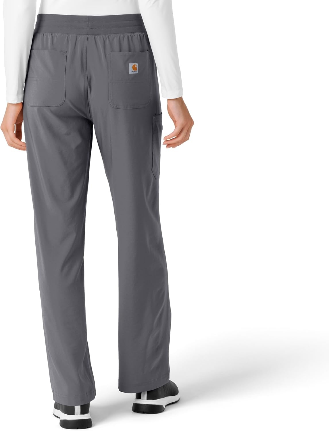 image:imageCarhartt Scrubs for Women Force CrossFlex Boot Cut Pants with 6 PocketsPewter