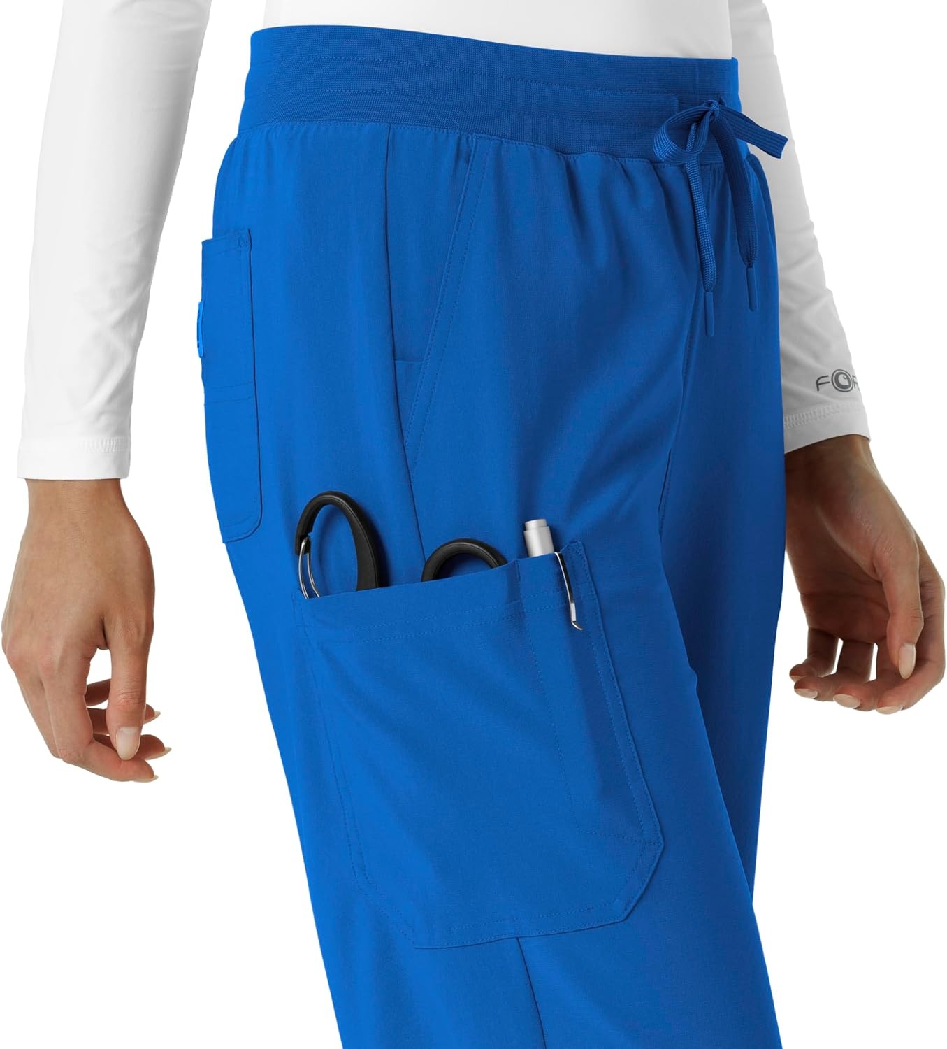 image:imageCarhartt Scrubs for Women Force CrossFlex Boot Cut Pants with 6 PocketsRoyal