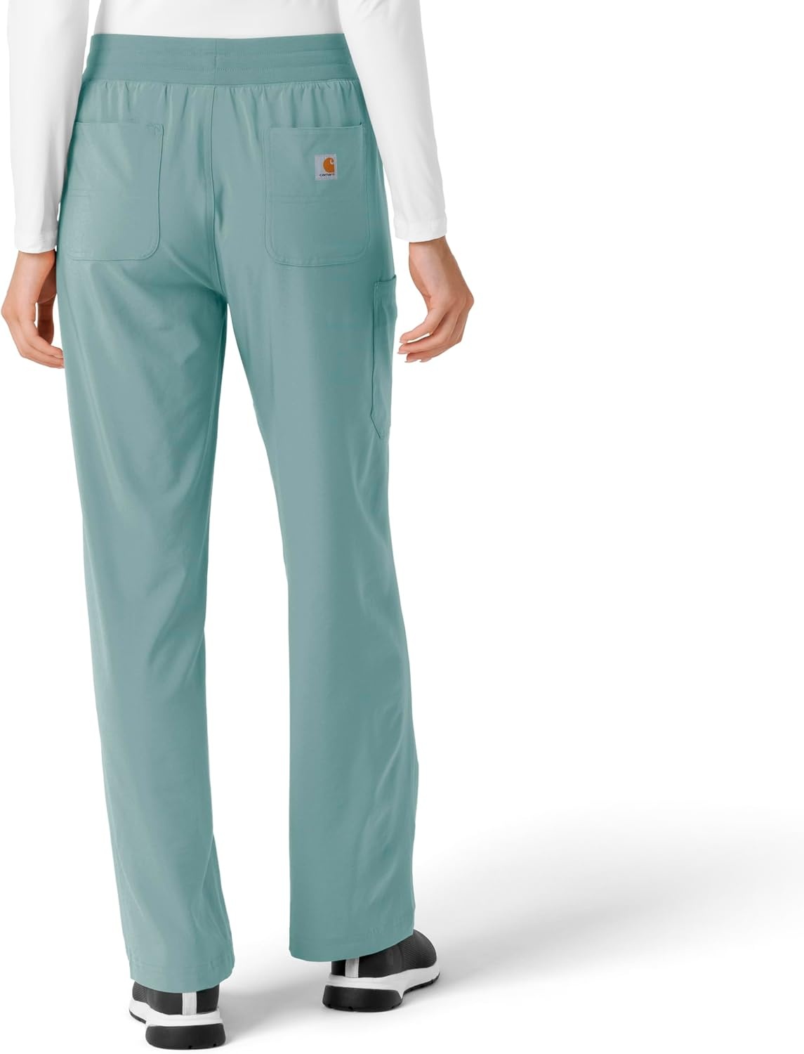 image:imageCarhartt Scrubs for Women Force CrossFlex Boot Cut Pants with 6 PocketsSummer Blue