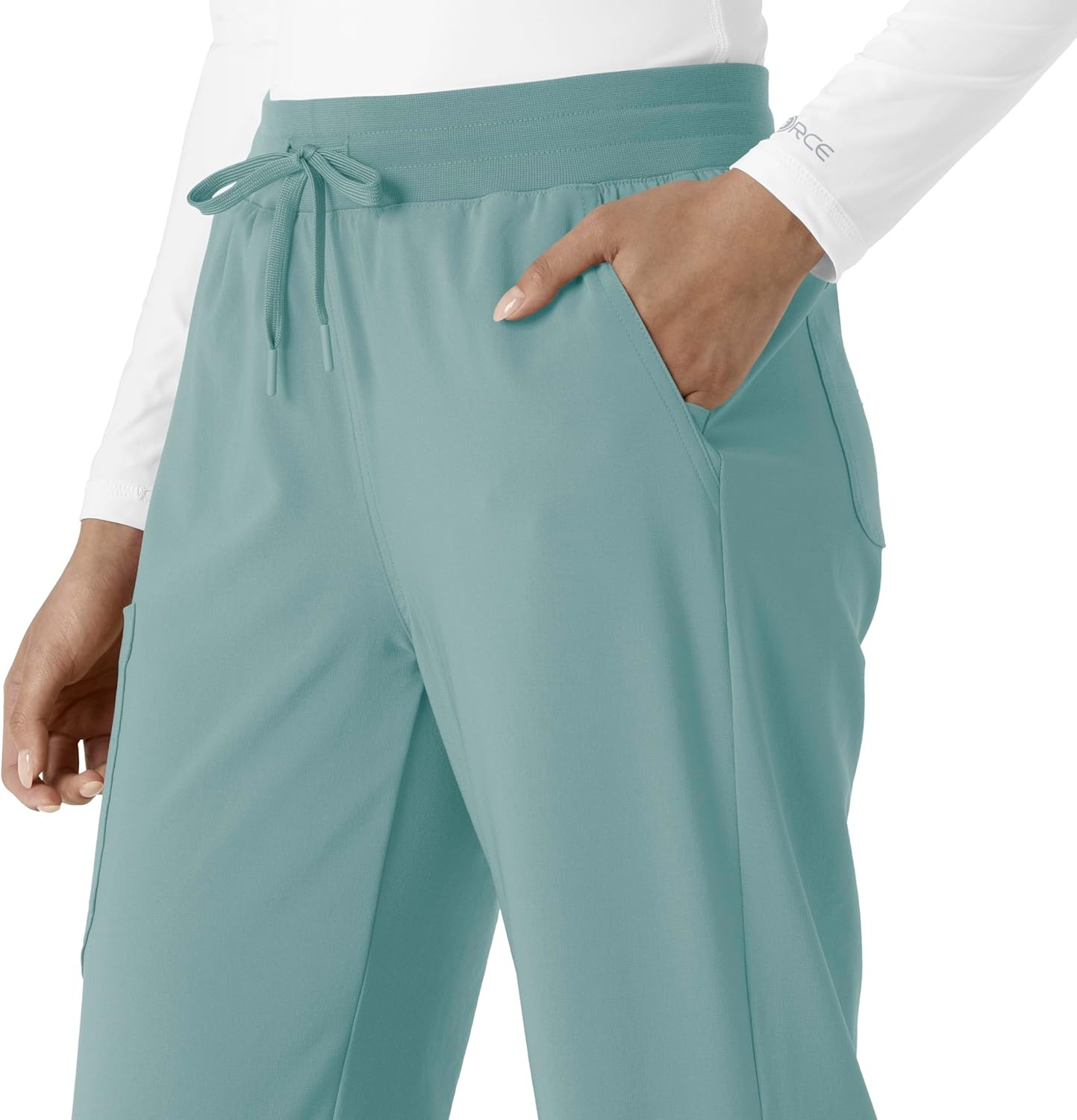 image:imageCarhartt Scrubs for Women Force CrossFlex Boot Cut Pants with 6 PocketsSummer Blue