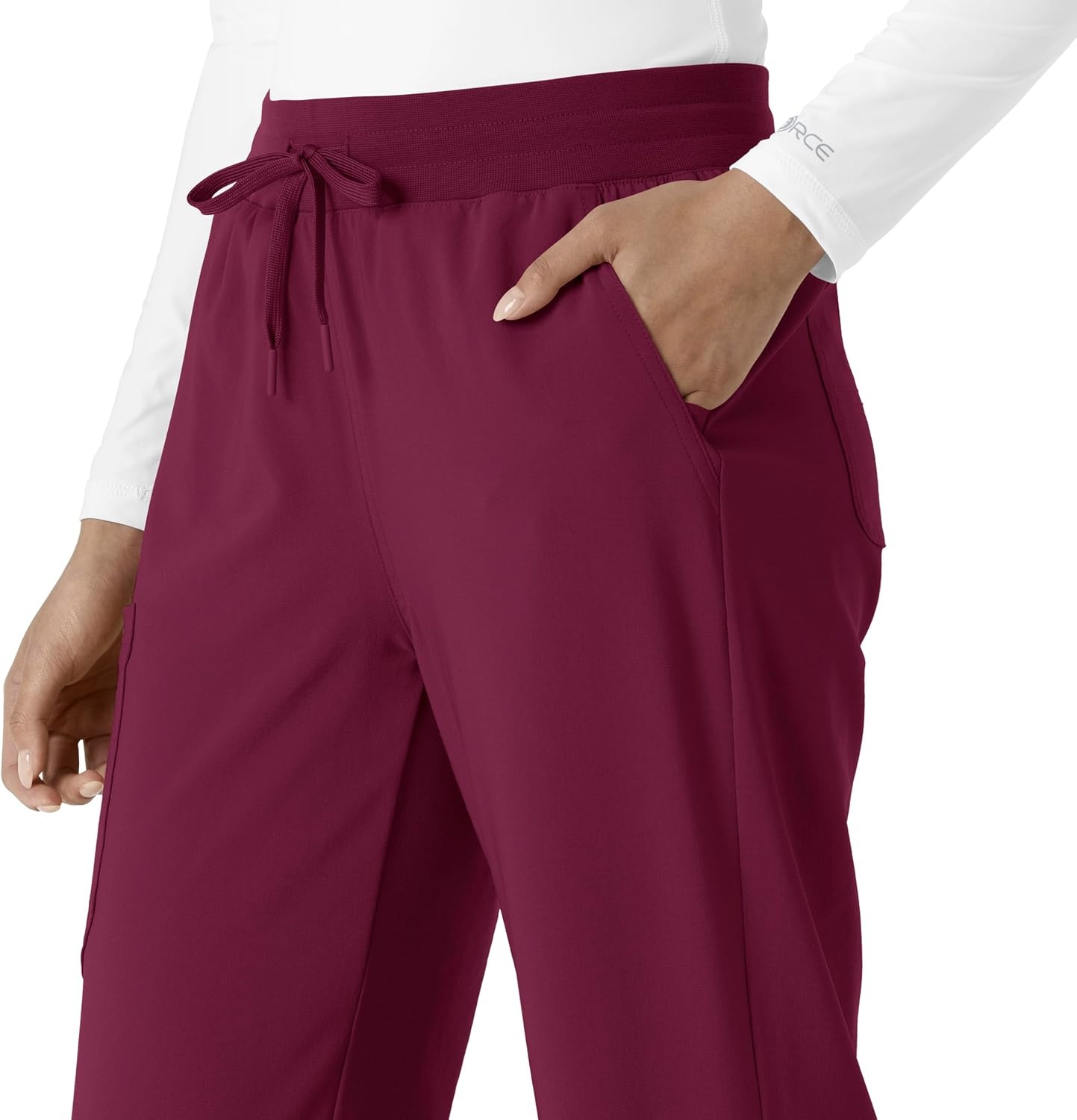 image:imageCarhartt Scrubs for Women Force CrossFlex Boot Cut Pants with 6 PocketsWine