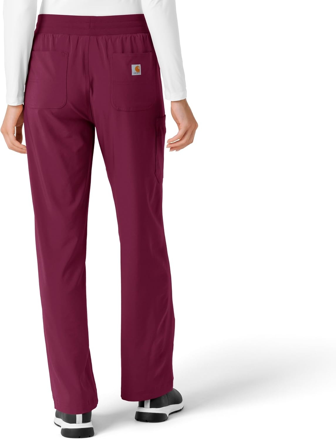 image:imageCarhartt Scrubs for Women Force CrossFlex Boot Cut Pants with 6 PocketsWine