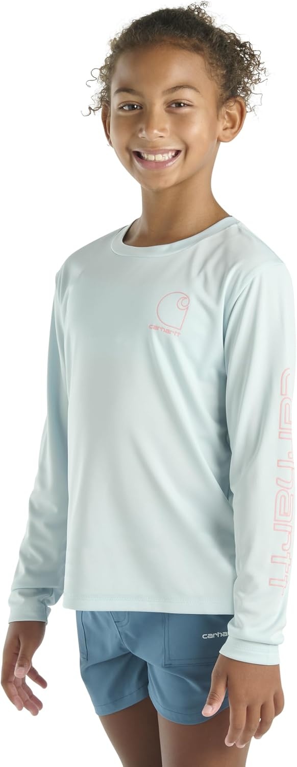 image:imageCarhartt Unisex Kids Long Sleeve Force Sun Defender TShirtLight Blue