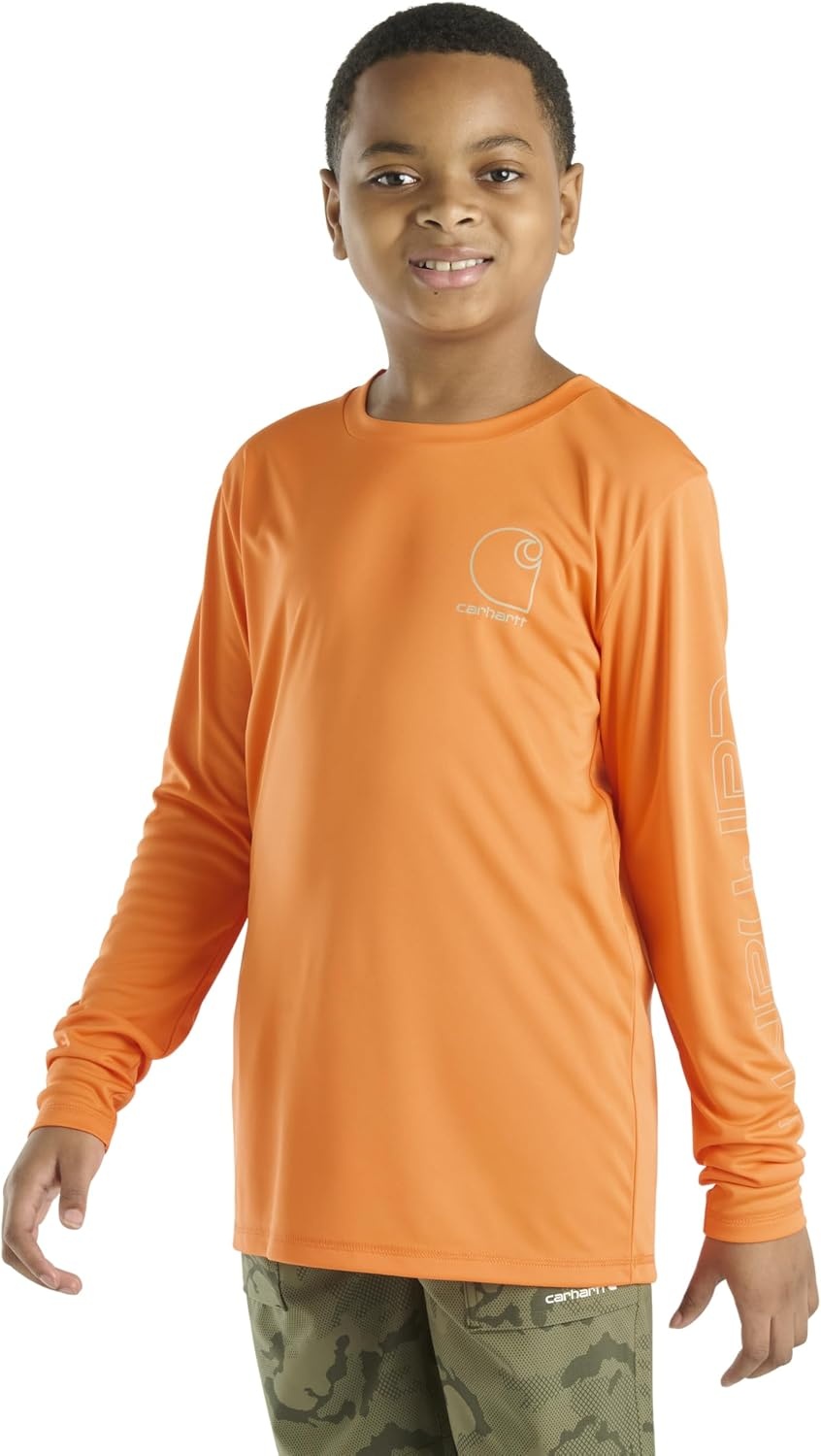 image:imageCarhartt Unisex Kids Long Sleeve Force Sun Defender TShirtOrange