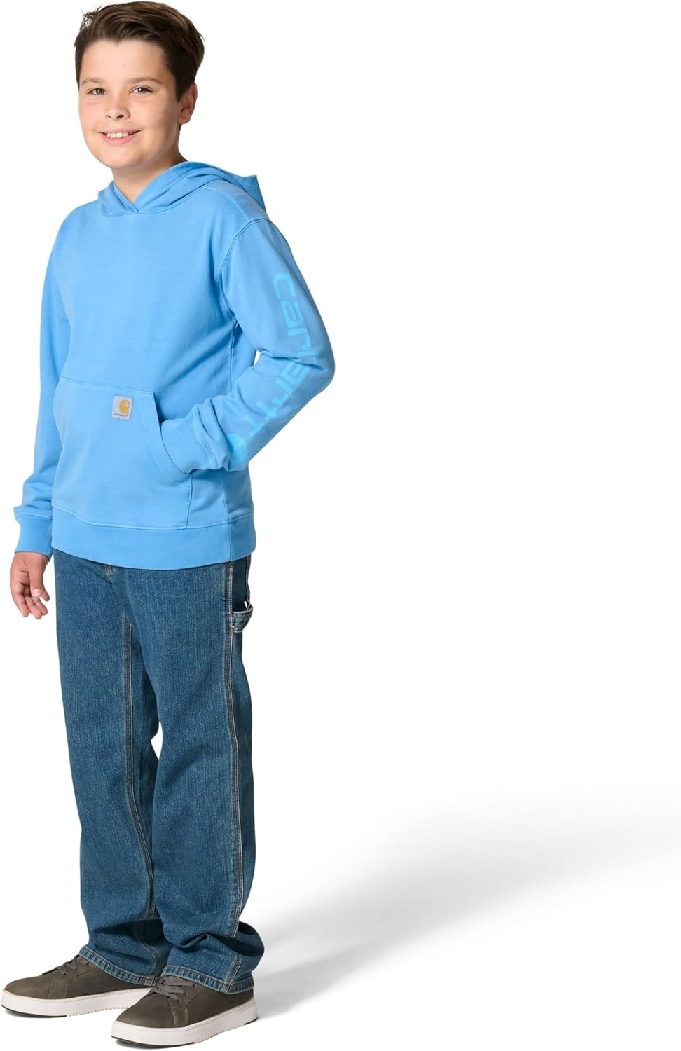 image:imageCarhartt Unisex Long Sleeve ReEngineered Garment Dye SweatshirtAzure Blue