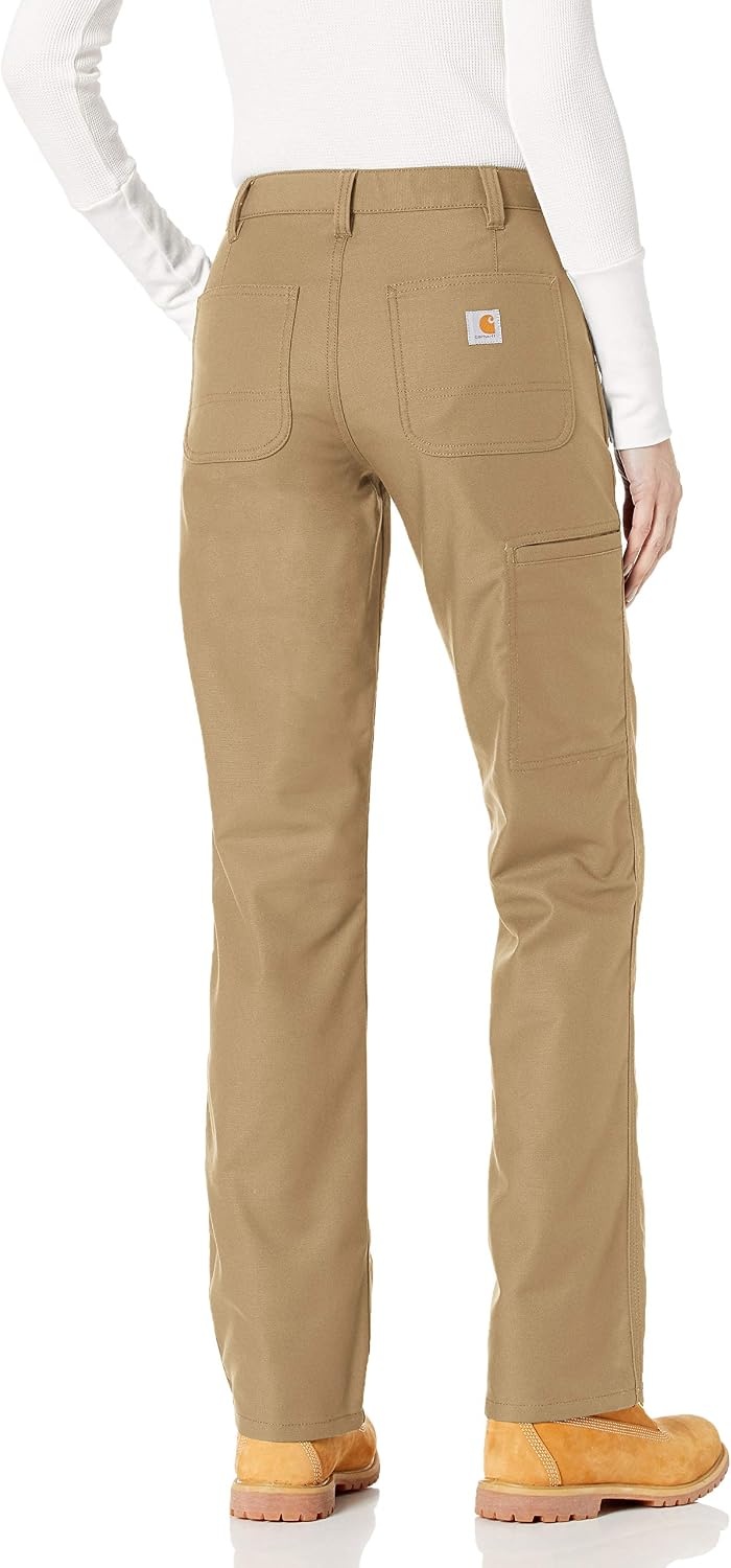 image:imageCarhartt Womens 103104 Womens Rugged Professional Series Loose FitDark Khaki