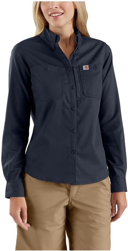 image:imageCarhartt Womens 103106 Womens Rugged Professional Series LongSleeNavy