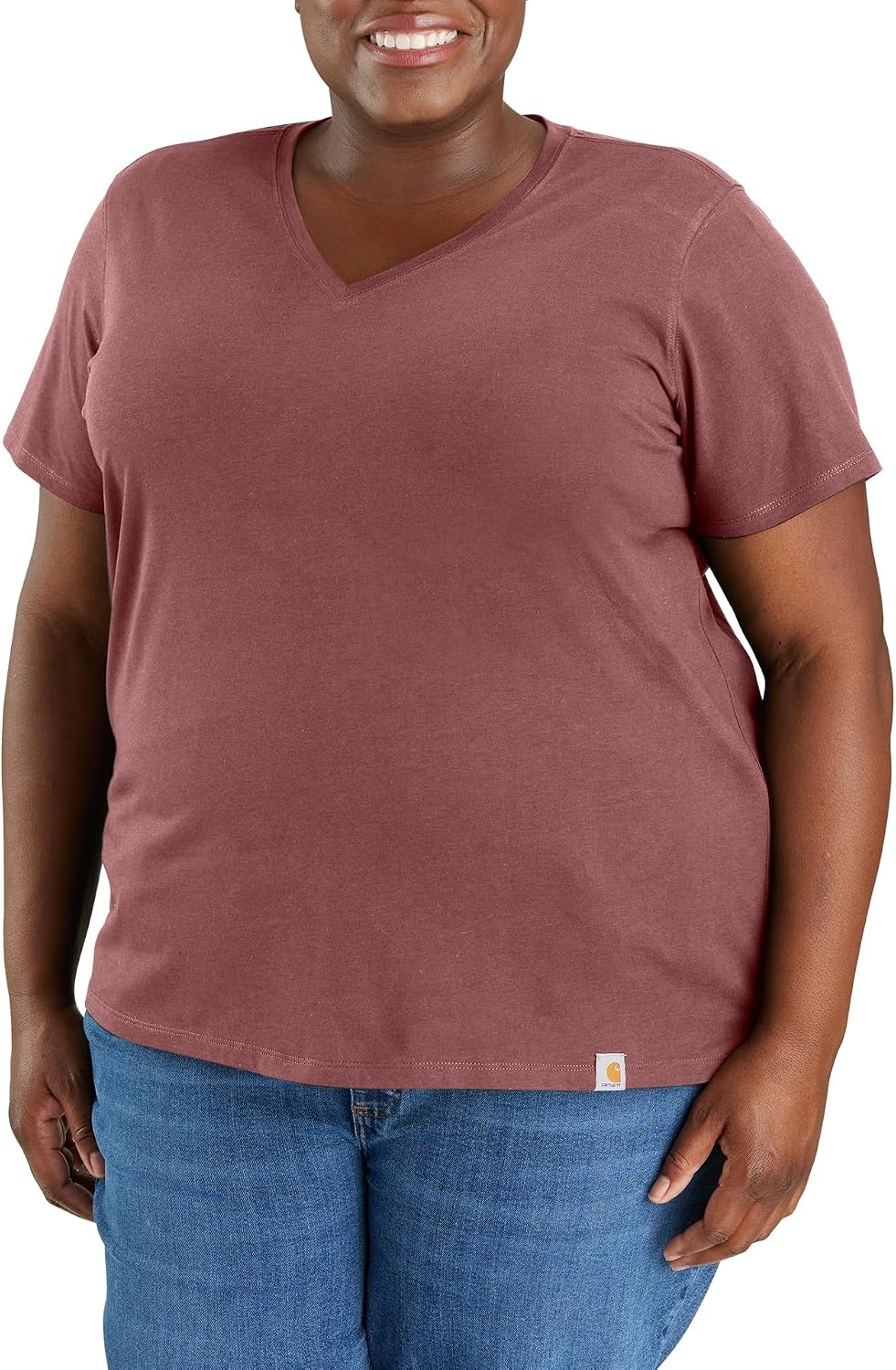 image:imageCarhartt Womens 105739 Womens Tencel Fiber Series Relaxed Fit LighApple Butter