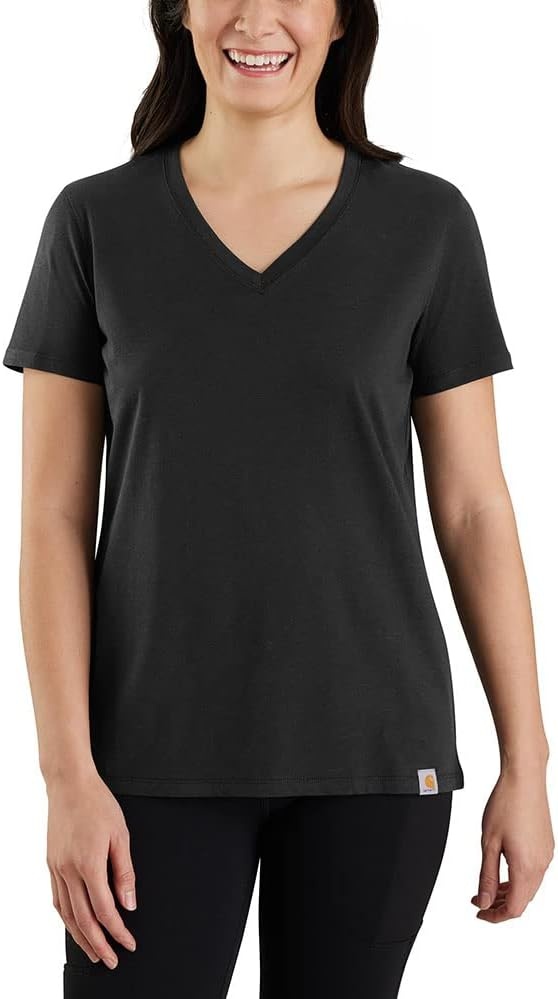 image:imageCarhartt Womens 105739 Womens Tencel Fiber Series Relaxed Fit LighBlack