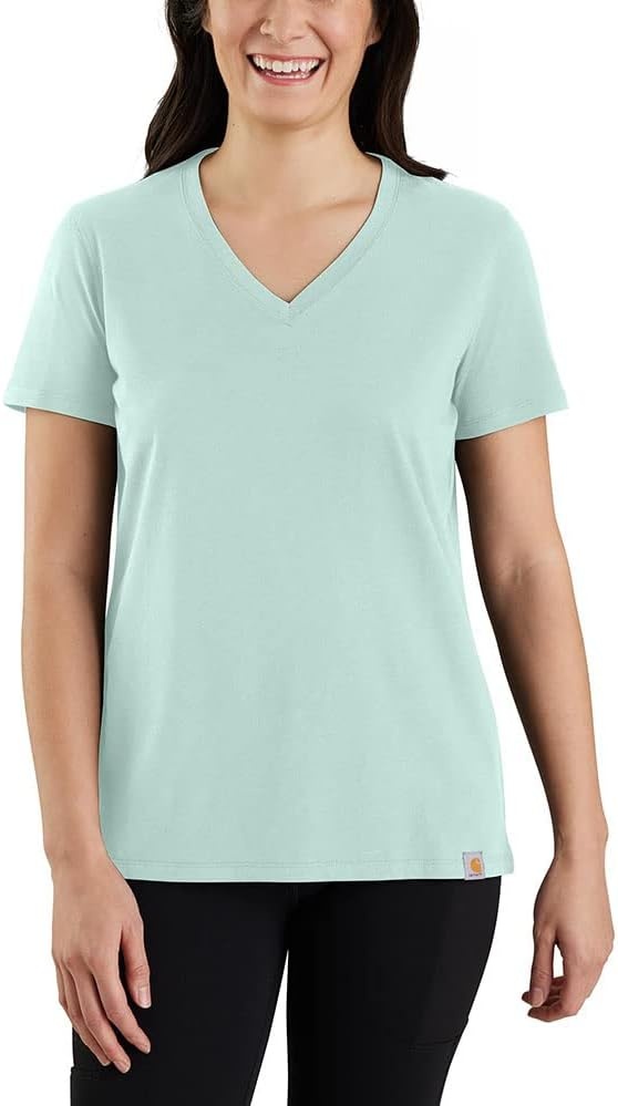 image:imageCarhartt Womens 105739 Womens Tencel Fiber Series Relaxed Fit LighBlue Surf