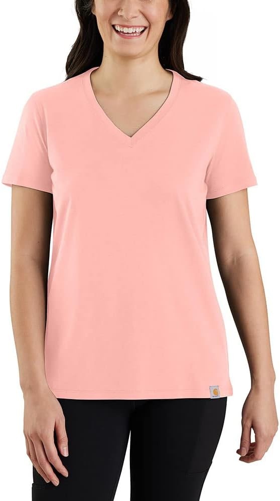 image:imageCarhartt Womens 105739 Womens Tencel Fiber Series Relaxed Fit LighCherry Blossom